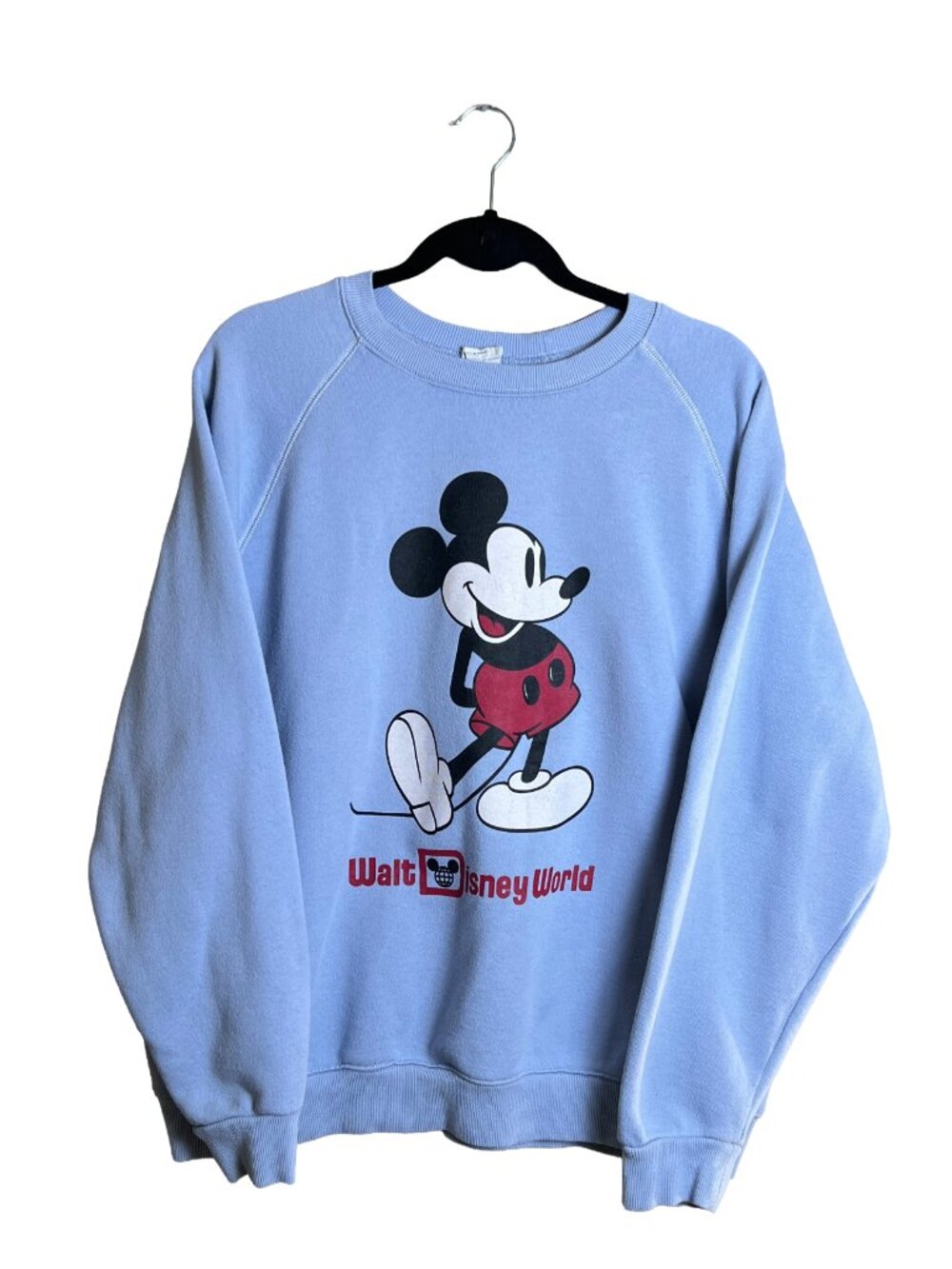 Disney Mickey Mouse Sweatshirt Blue Retro Walt Disney World XL